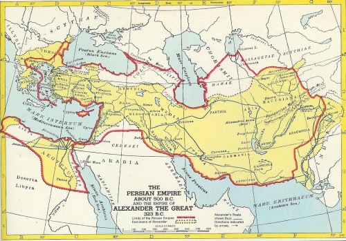 امبراطوريّة الإسكندر المقدوني والإمبراطوريّة الفارسيّة